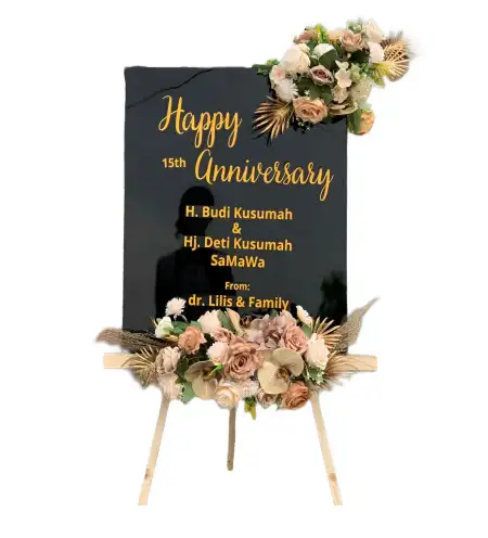 Papan Bunga Akrilik Candikuning